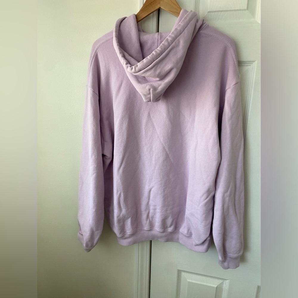 Pleasing The Heavyweight Drawstring Hoodie in Lavender size L - Picture 7 of 7